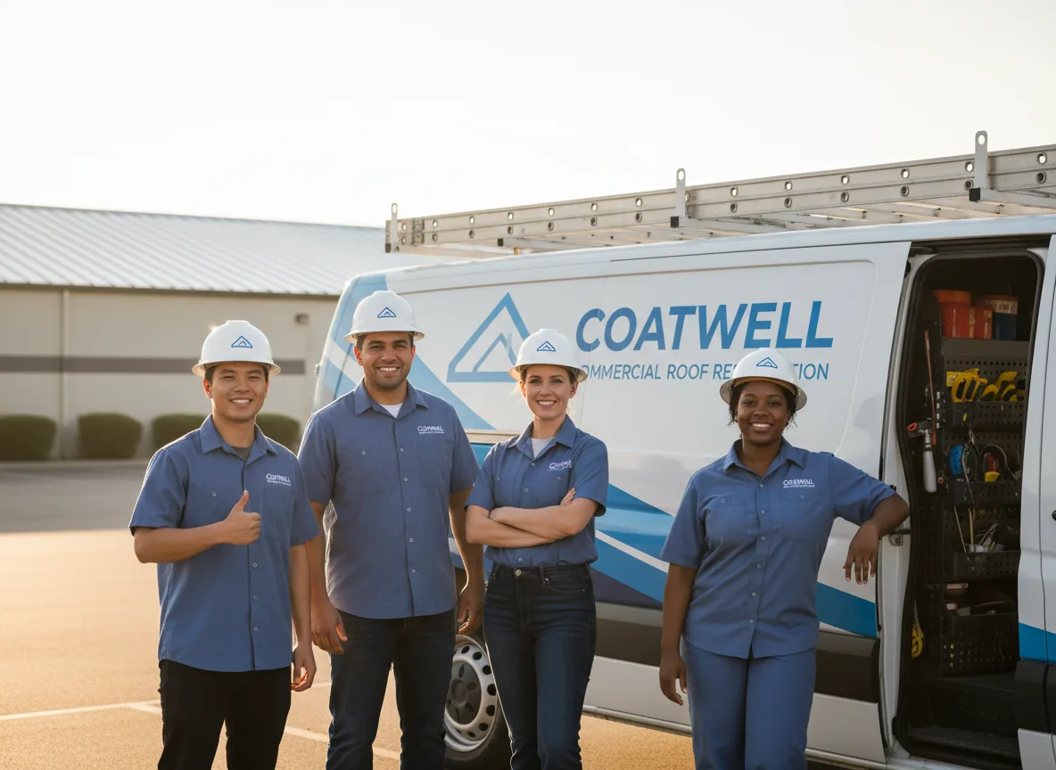 Commercial roof coating company in Edwards, IL
