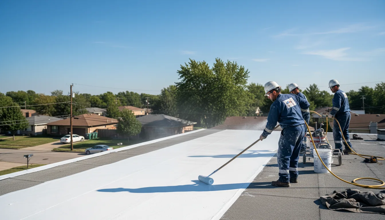 Commercial roof coating in Edwards, IL near me
